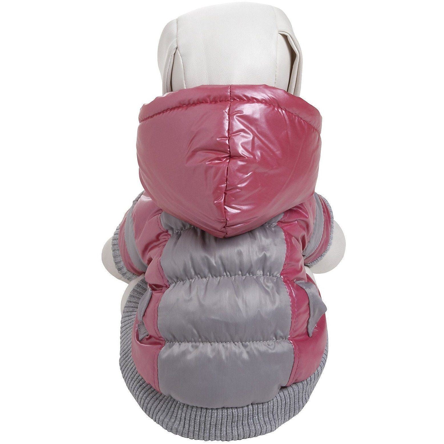 Pet Life Vintage Aspen 3M Insulated Sporty Ski Dog Jacket w/ Removable Hood