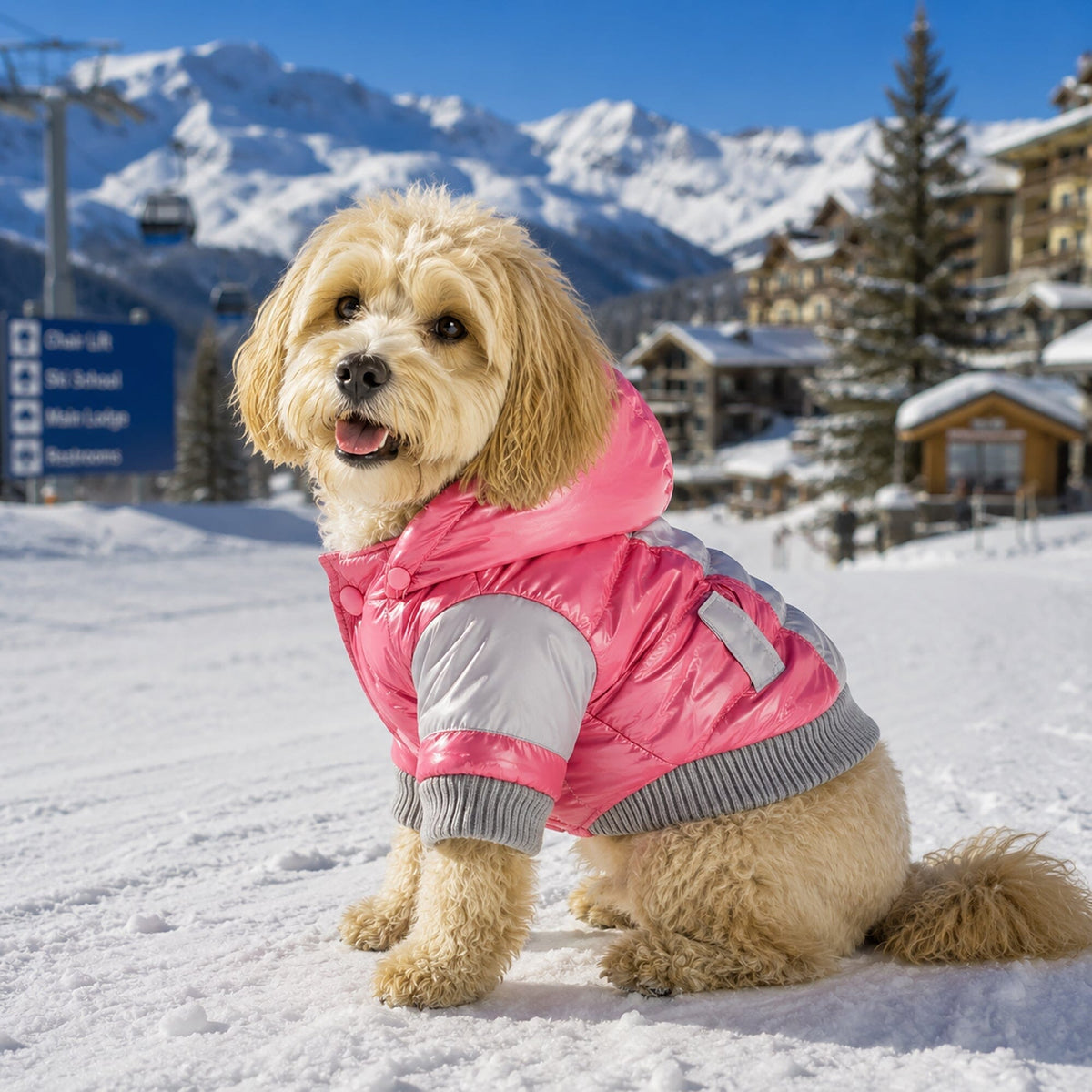 Pet Life Vintage Aspen 3M Insulated Sporty Ski Dog Jacket w/ Removable Hood | HT Animal Supply