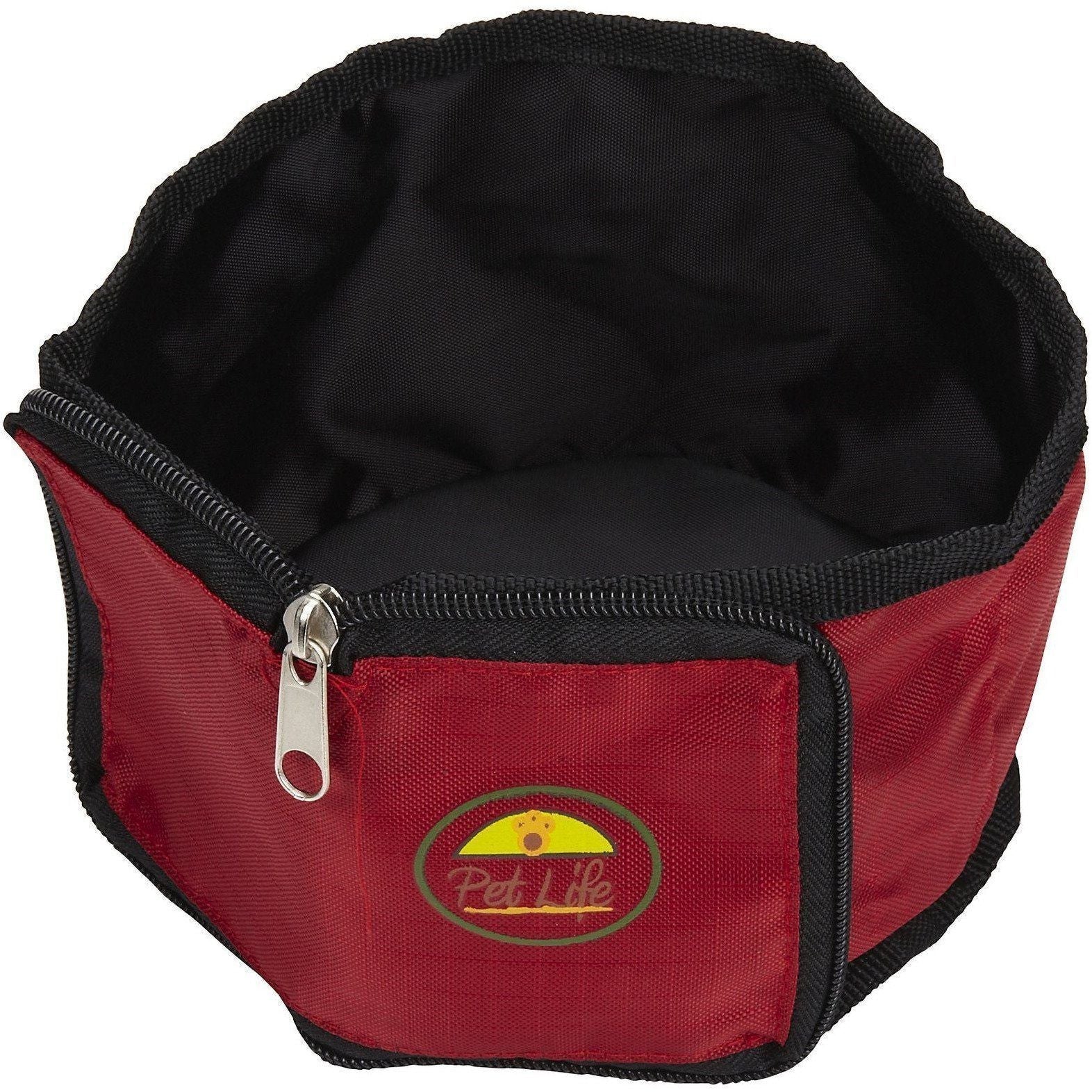 Pet Life Wallet Folding Waterproof Zippered Folding Pet Travel Cat and Dog Bowl