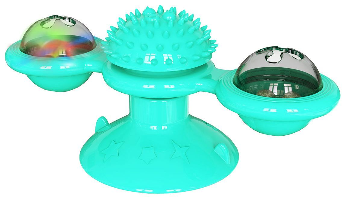 Pet Life Windmill Rotating Suction Cup Spinning Cat Toy