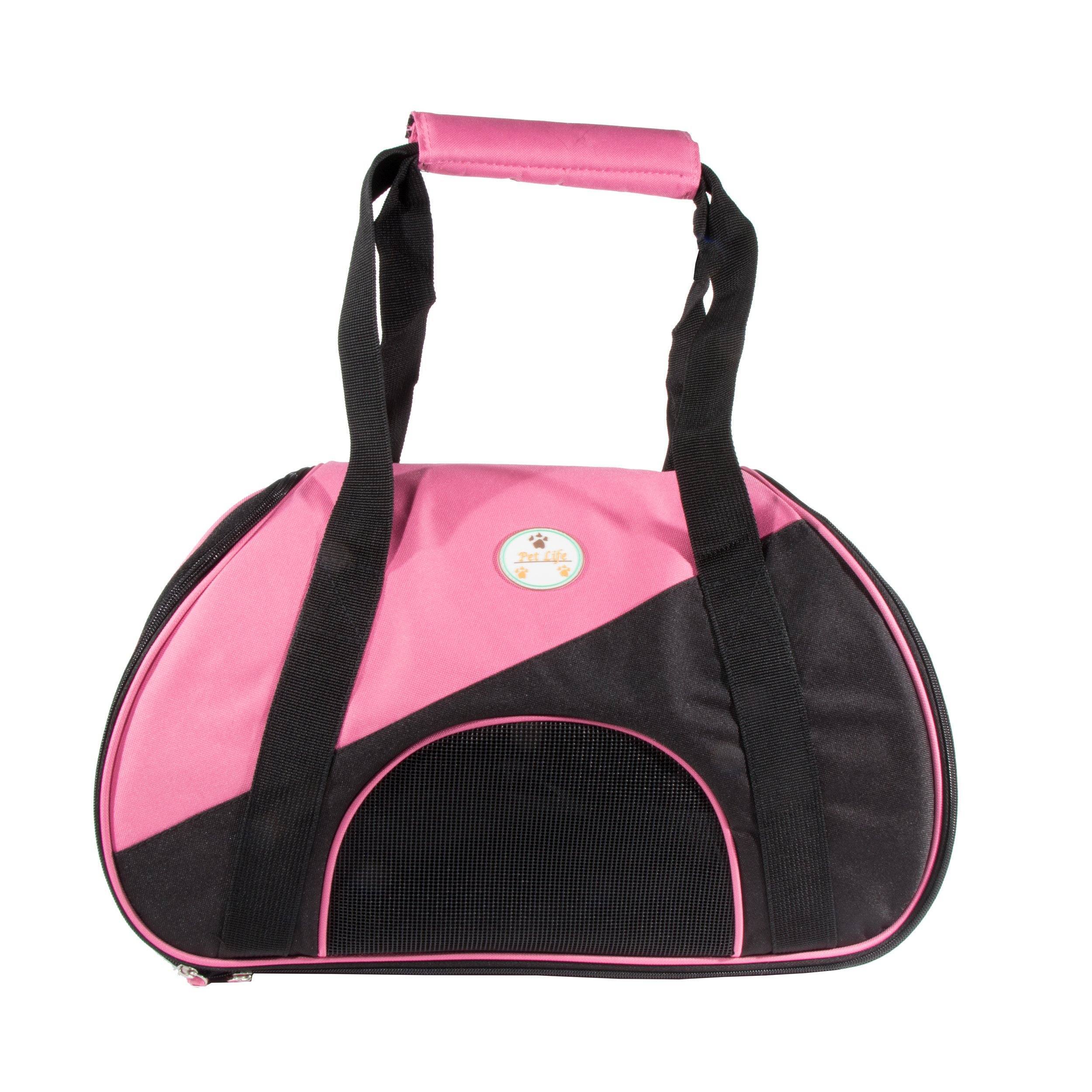 Pet Life Zip-N-Go Airline Approved Contoured Fashion Designer Pet Dog Carrier