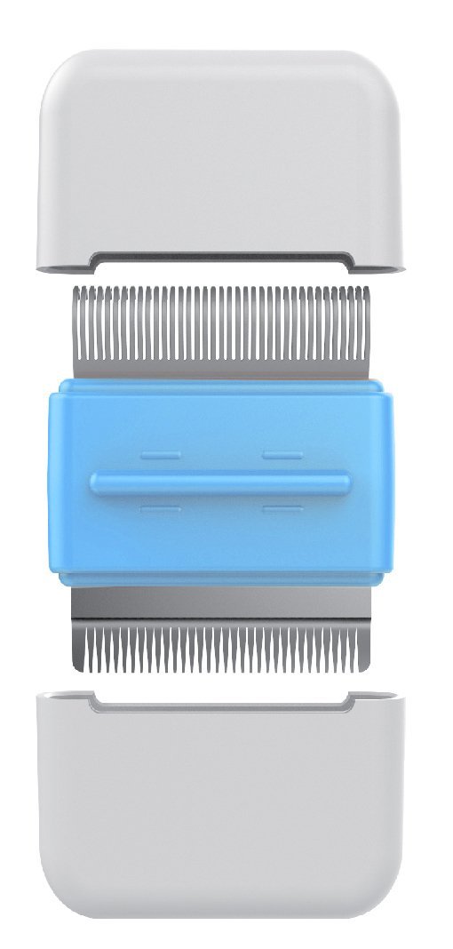 Pet Life Zipocket 2-in-1 Underake and Stainless Steel Travel Grooming Pet Comb