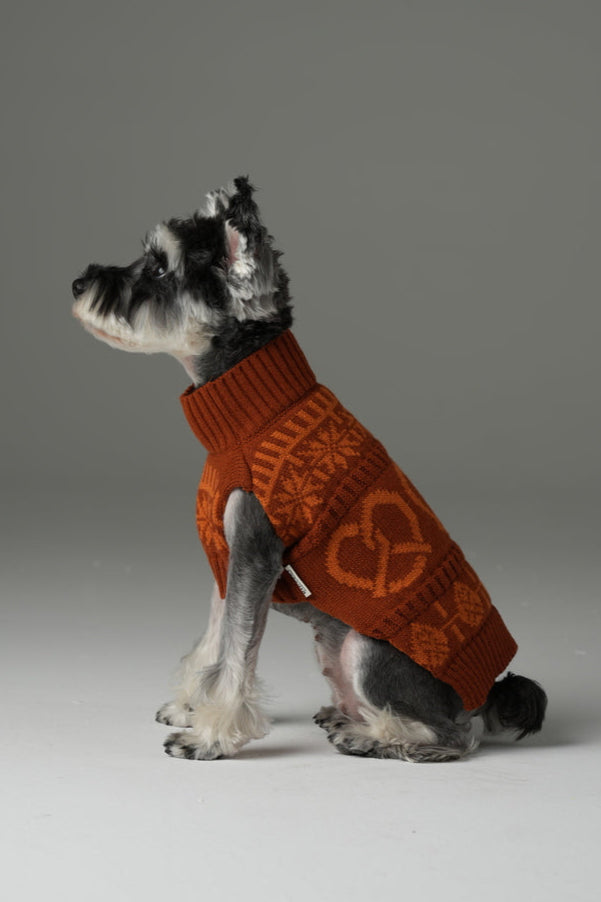 Pretzel Pet Sweater-Toffee Orange