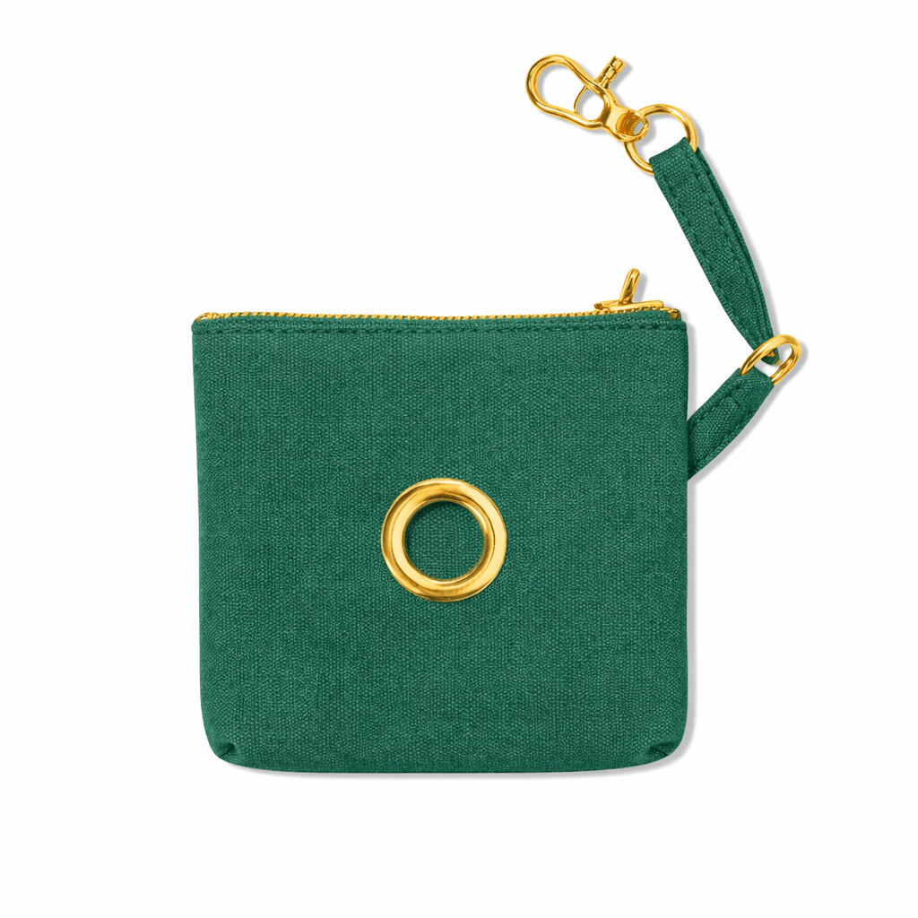 Pine Waxed Cotton Canvas Poop Bag Pouch