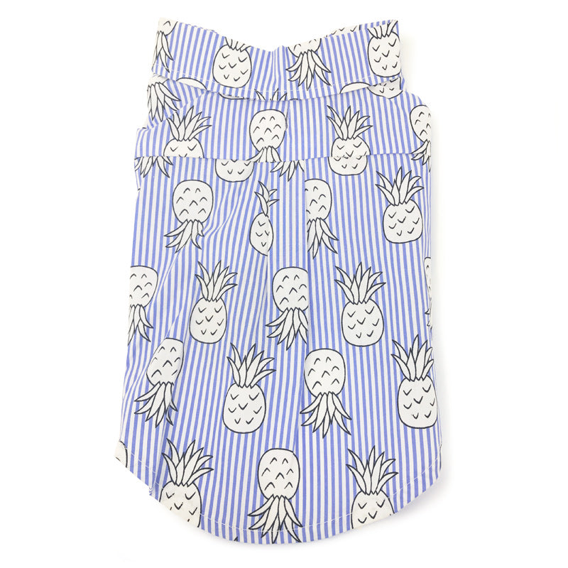 DOGO Pineapple Striped Dog Shirt