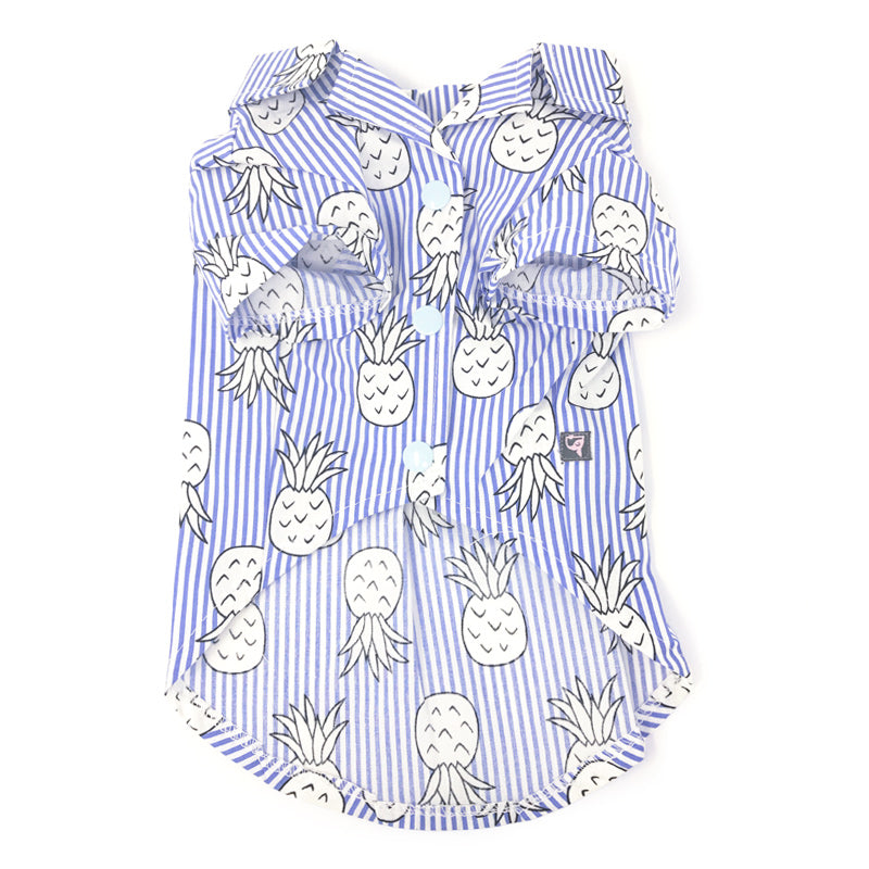 DOGO Pineapple Striped Dog Shirt