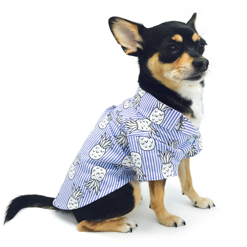 DOGO Pineapple Striped Dog Shirt