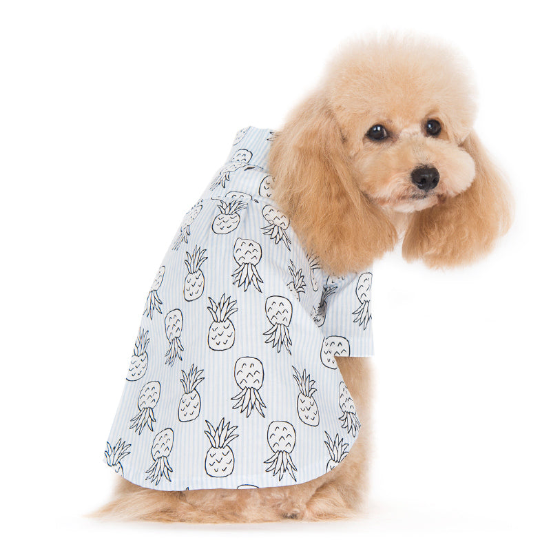 DOGO Pineapple Striped Dog Shirt