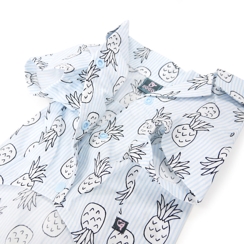DOGO Pineapple Striped Dog Shirt
