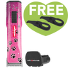 Pink Paws Saphir Cordless Clipper One Battery with 2 Free Drives by Heiniger