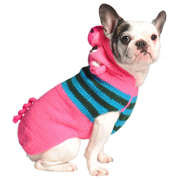 Chilly Dog Pink Piggy Hoodie Dog Sweater