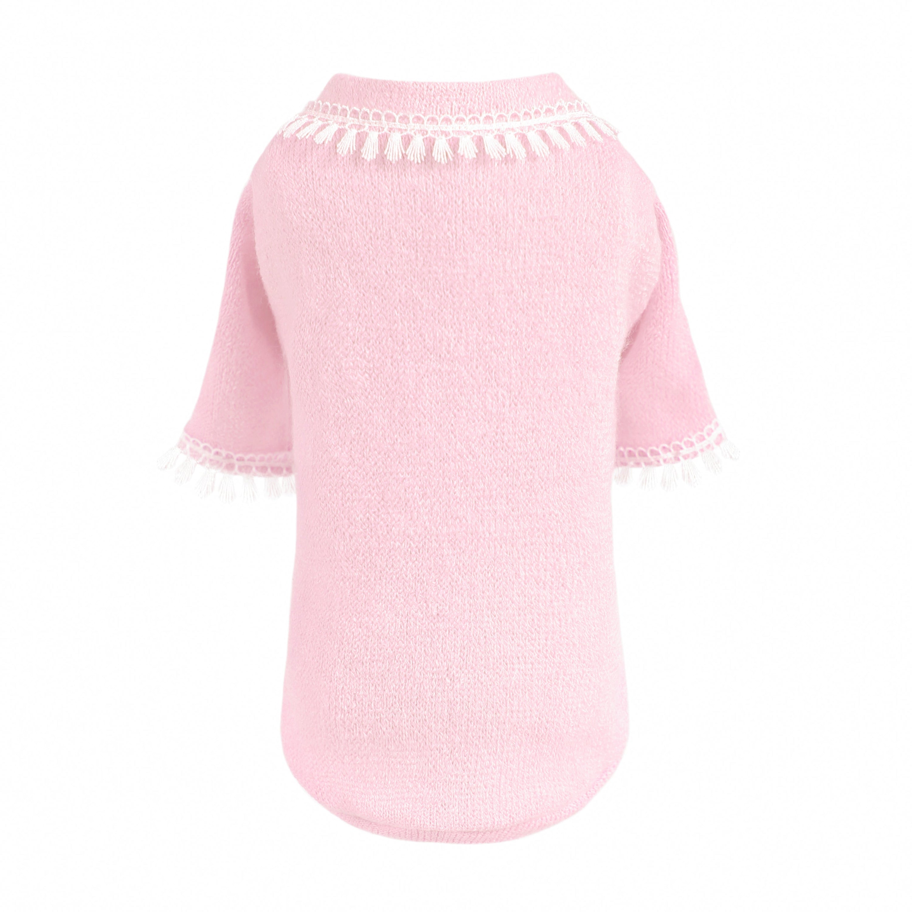 Hello Doggie Heavenly Kiss Cotton Baby Pink Dog Sweater