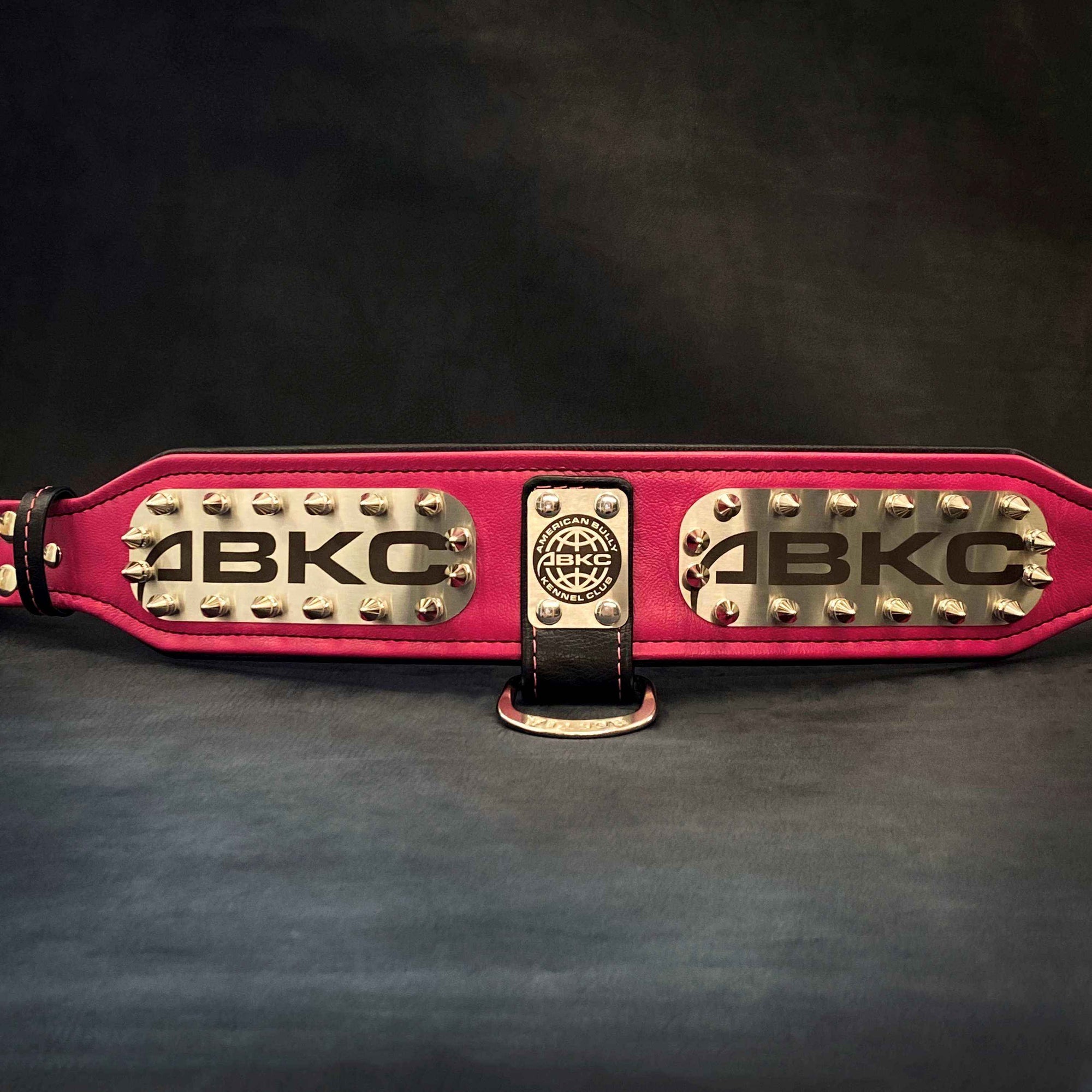 Bestia ABKC Leather Dog Collar