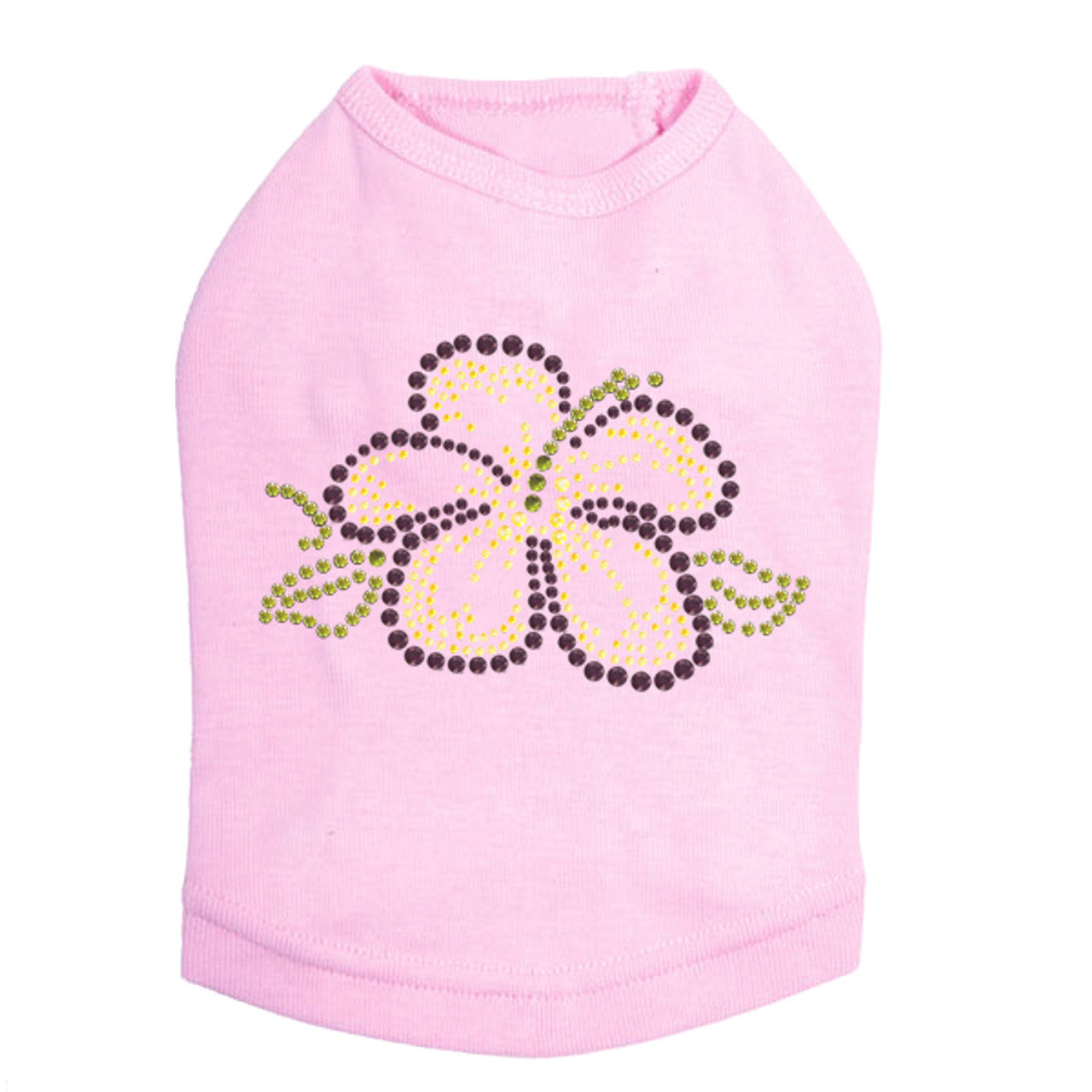 Purple & Yellow Hibiscus - Dog Tank