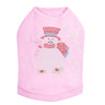 Snowman with Snowflakes & Candy Canes - Dog Tank