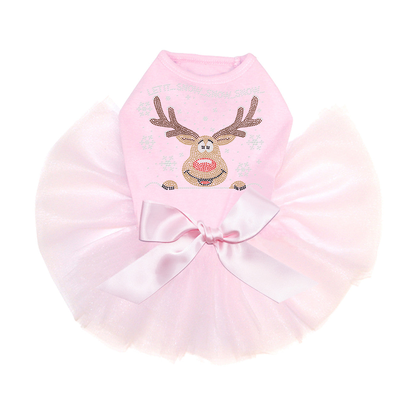 Let it Snow - Red Nose Reindeer - Custom Tutu