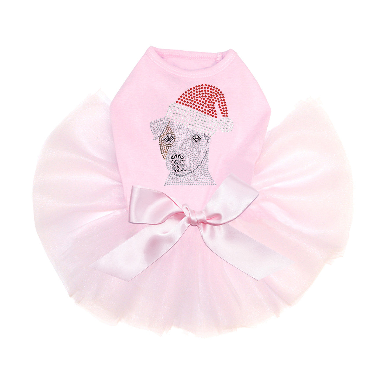 Jack Russell Terrier with Santa Hat - Custom Tutu