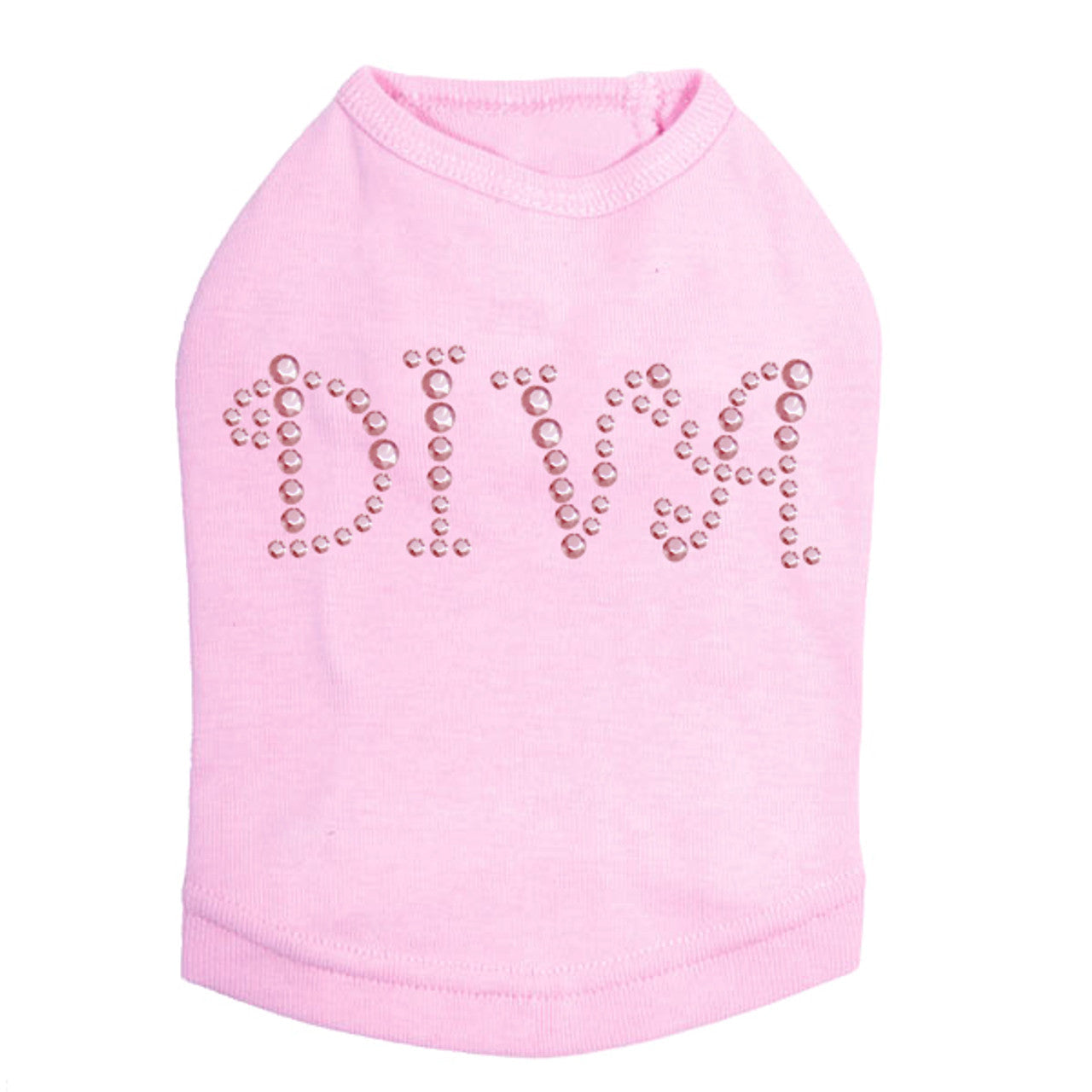 Diva (Pink Rhinestuds) - Dog Tank
