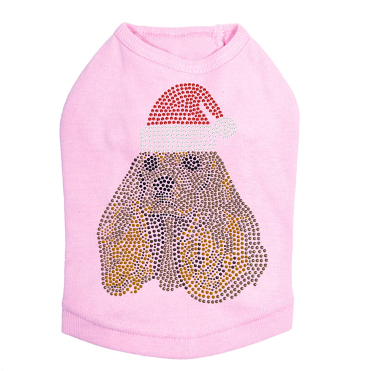 Cocker Spaniel with Santa Hat - Dog Tank