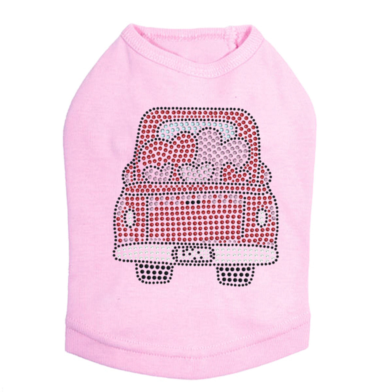 Truck with Hearts- Dog Tank