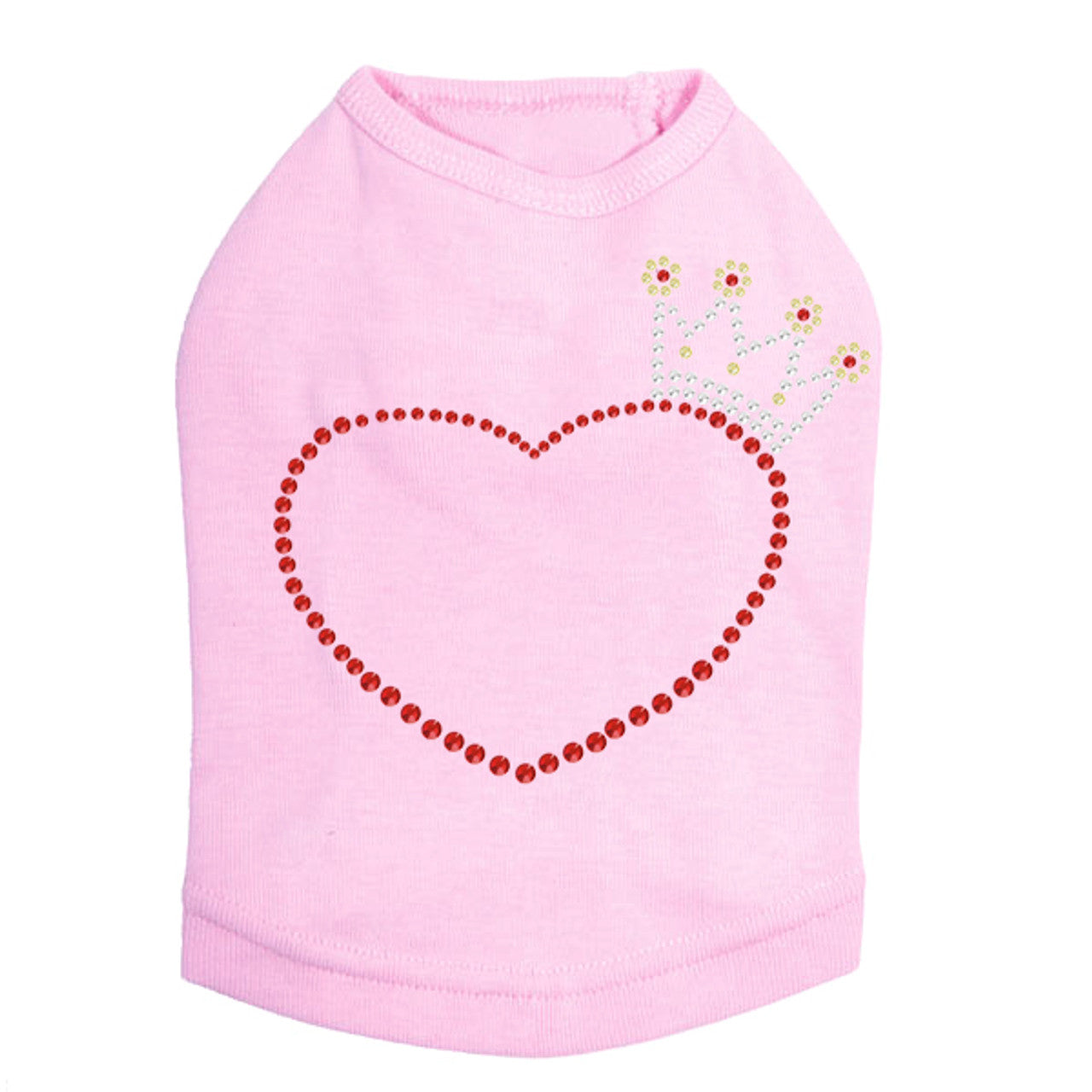 Heart with Crown - Dog Tank