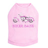 Biker Babe - Pink Motorcycle - Dog Tank