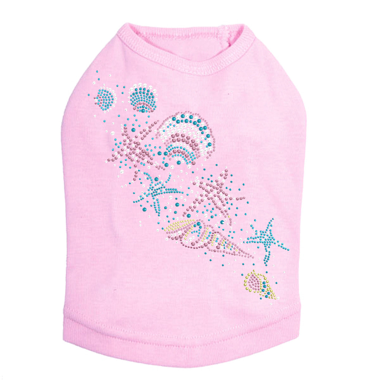 Sea Shells (Pastel) - Dog Tank