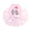 Cavalier King Charles Spaniel with Santa Hat - Custom Tutu