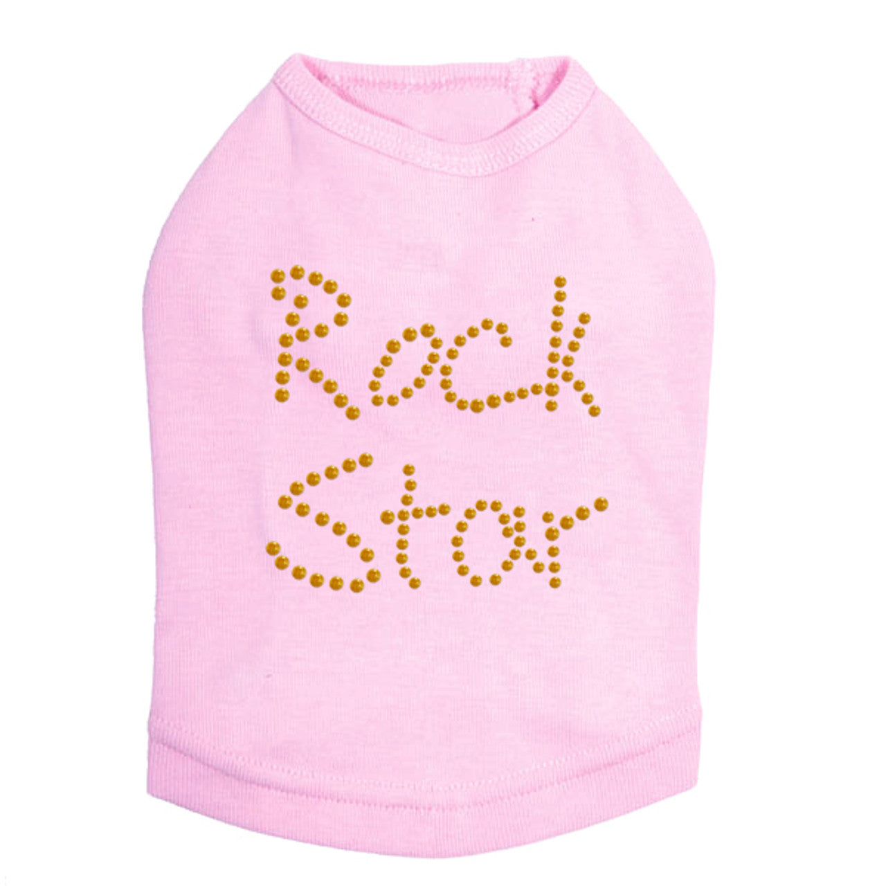 Rock Star (Gold) - Dog Tank