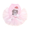 Beagle with Santa Hat - Custom Tutu