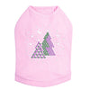Purple & Green Christmas Trees with Snowflakes - Dog Tank
