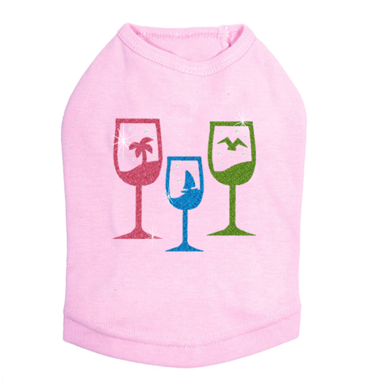 Tropical Glitter Drinks - Dog Tank