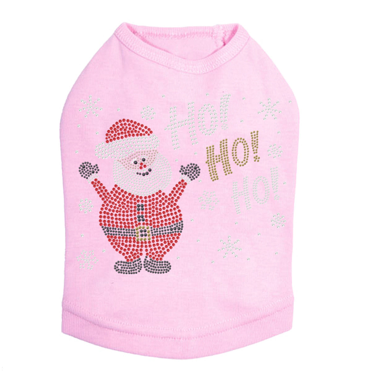 Ho Ho Santa with Snowflakes - Dog Tank