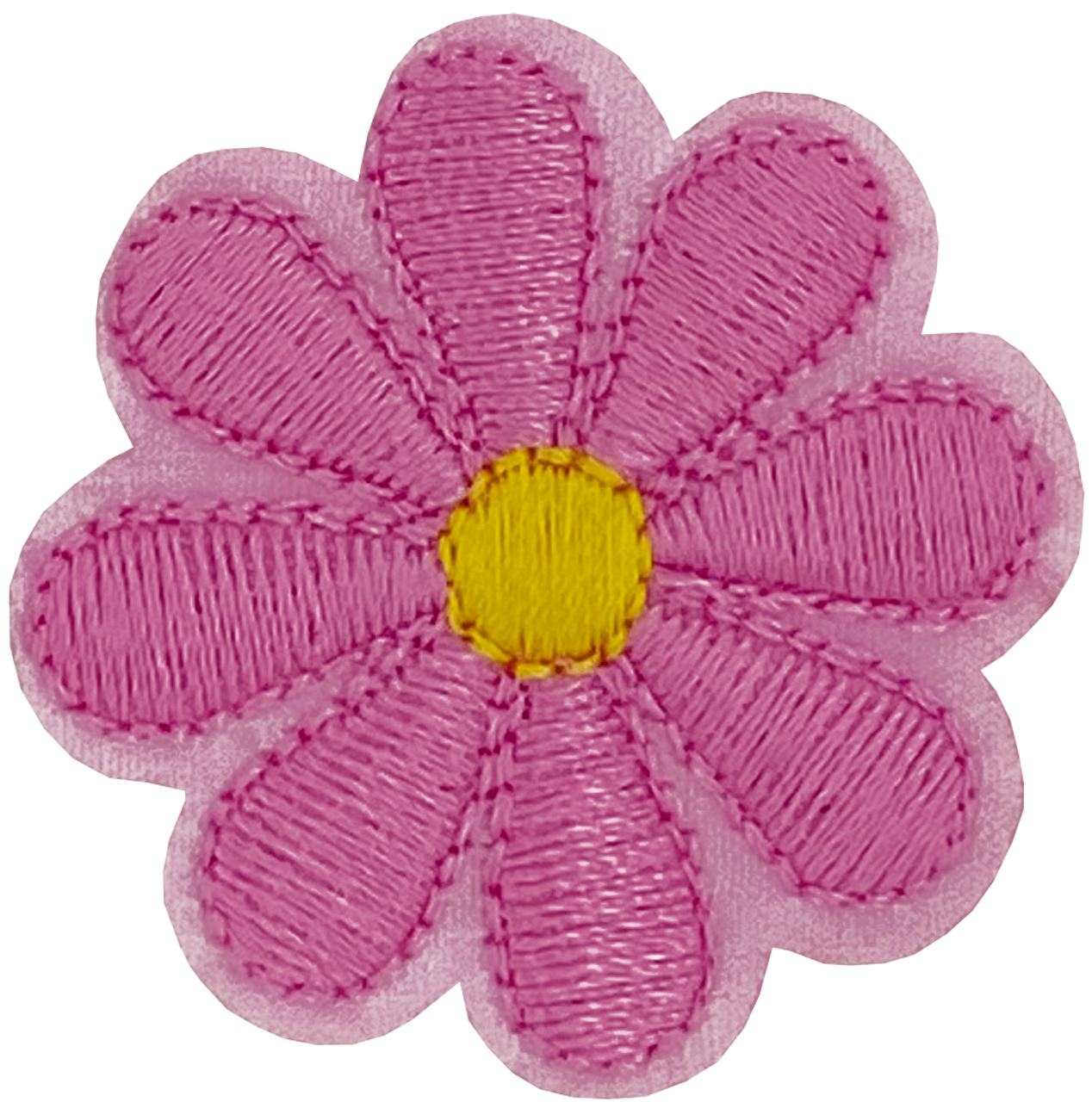 Pink Daisy 8 Petal Flower - Patch
