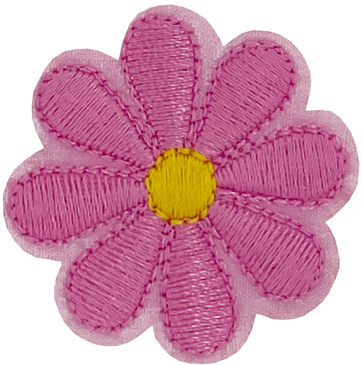 Pink Daisy 8 Petal Flower - Patch