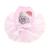American Eskimo with Santa Hat - Custom Tutu