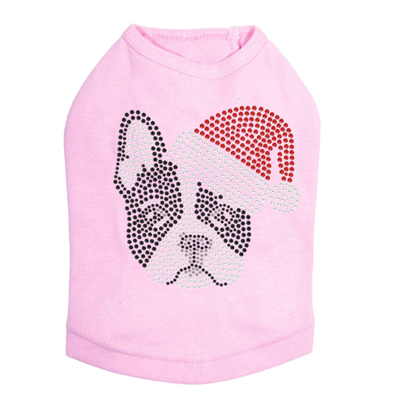 Boston Terrier with Santa Hat - Dog Tank