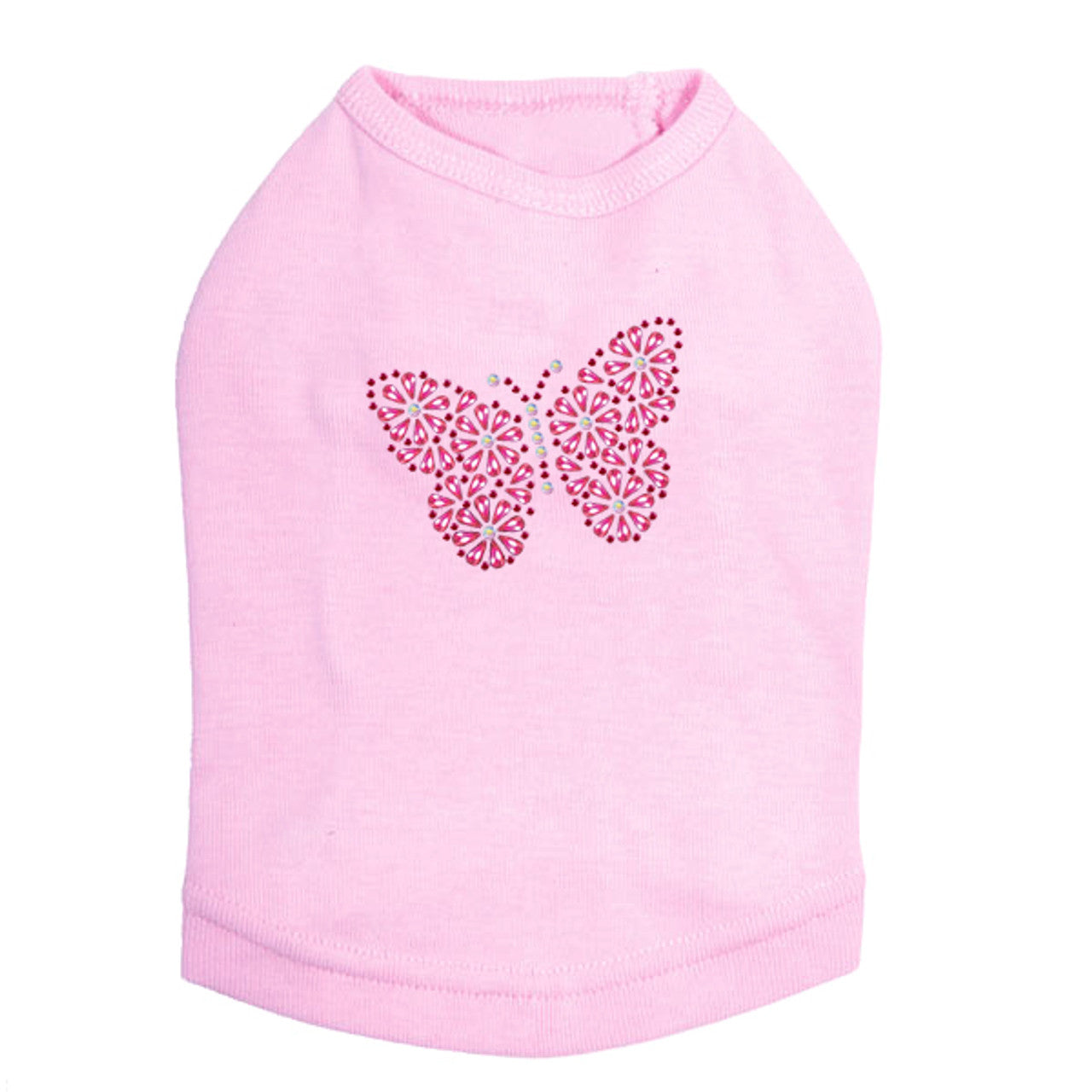 Pink Nailhead Butterfly - Dog Tank