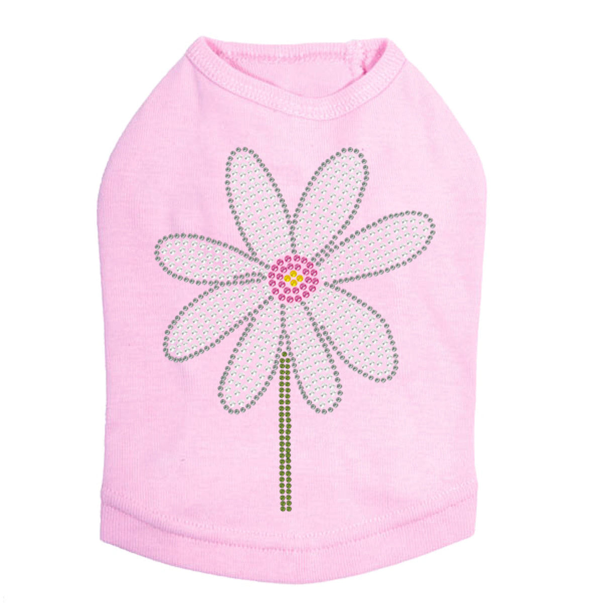 Daisy with Pink Center - Dog Tank