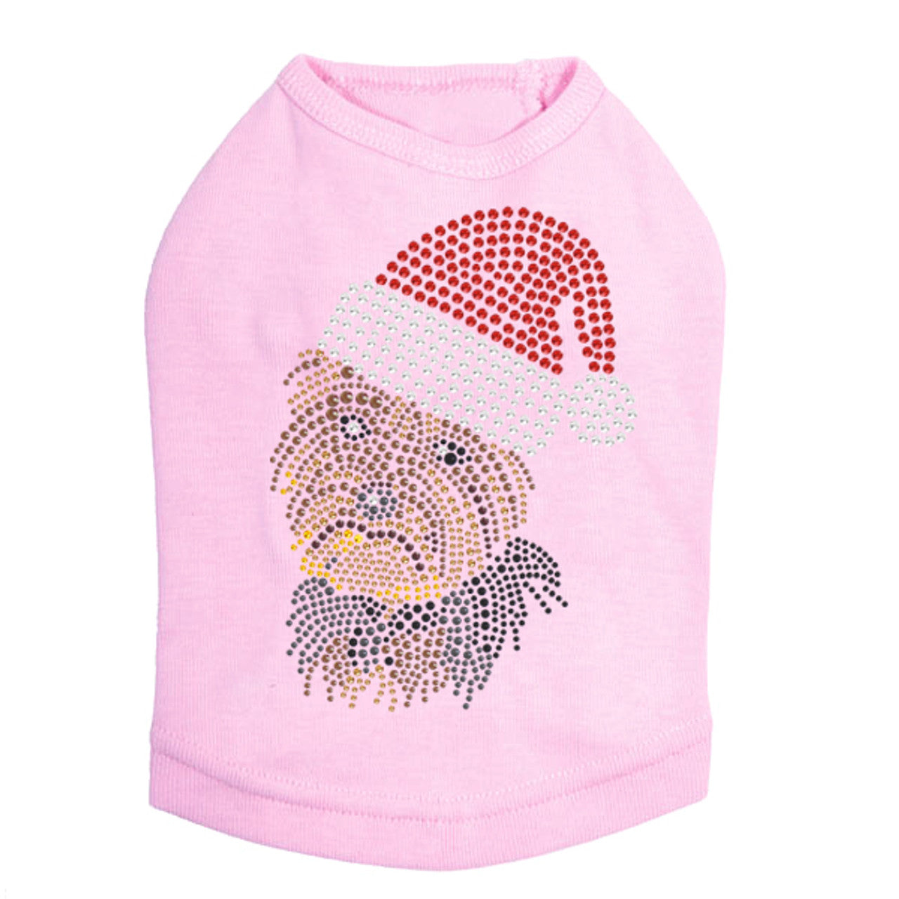 Yorkie Face 1 with Santa Hat - Dog Tank