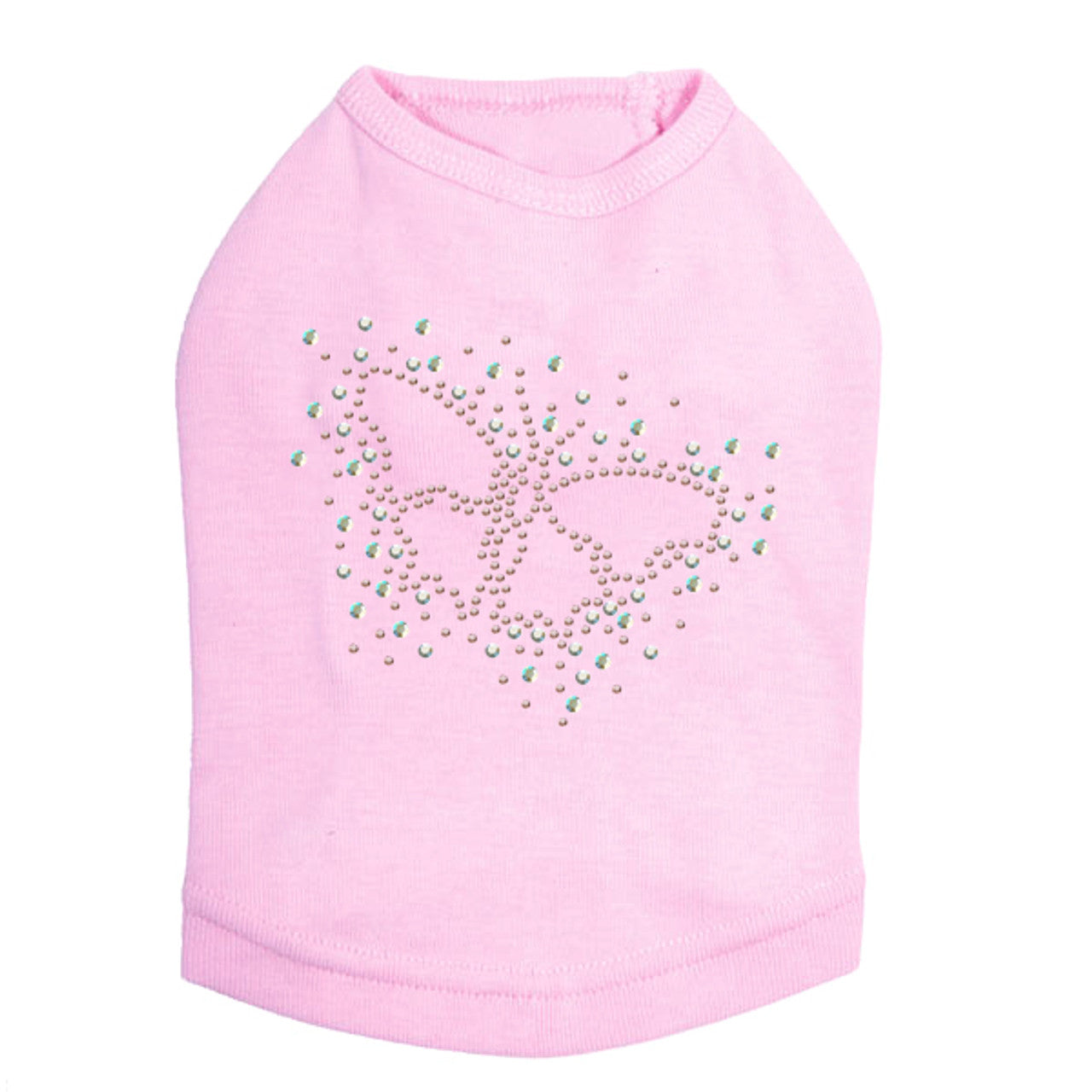 Pink AB Butterfly - Dog Tank
