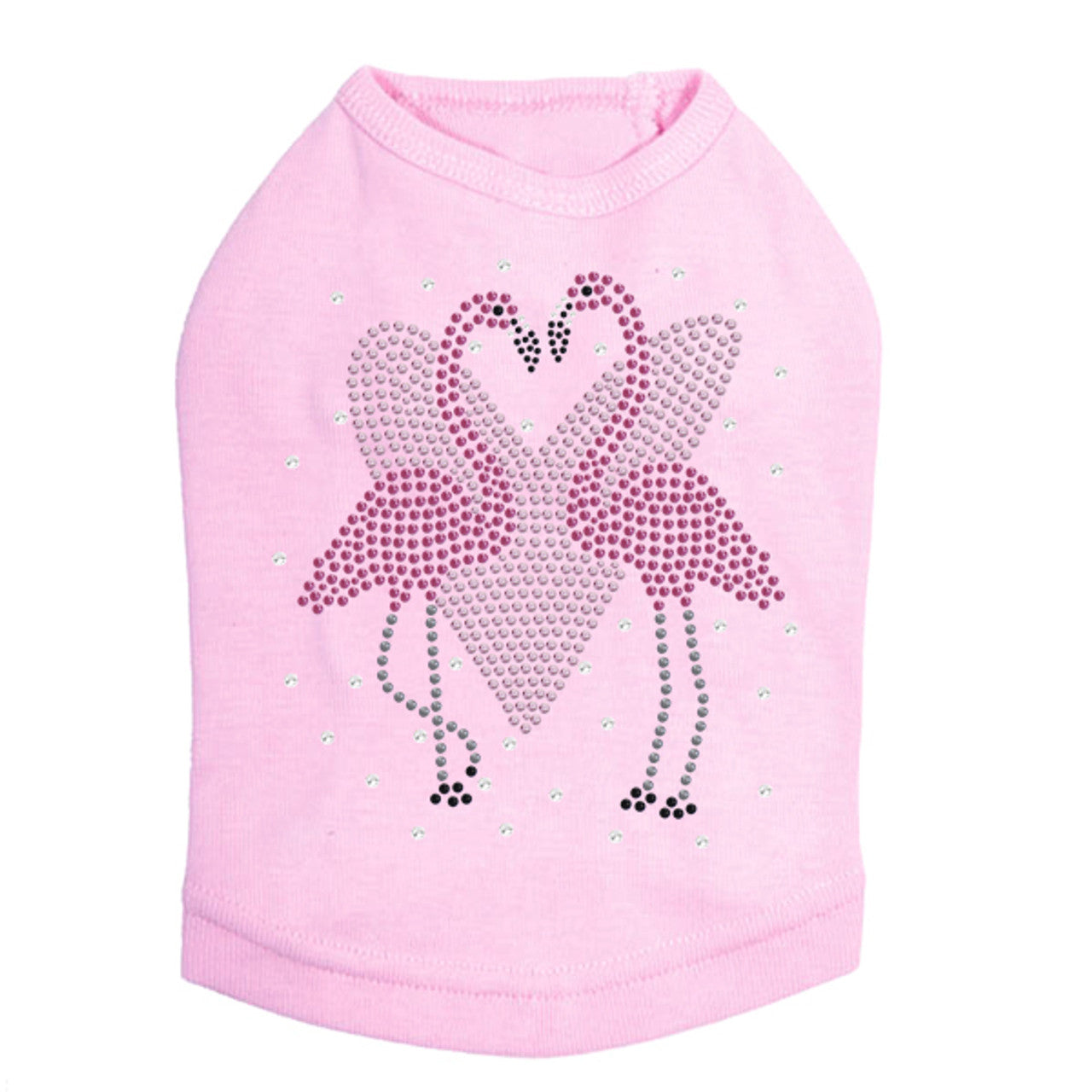 Flamingos with Heart- Dog Tank