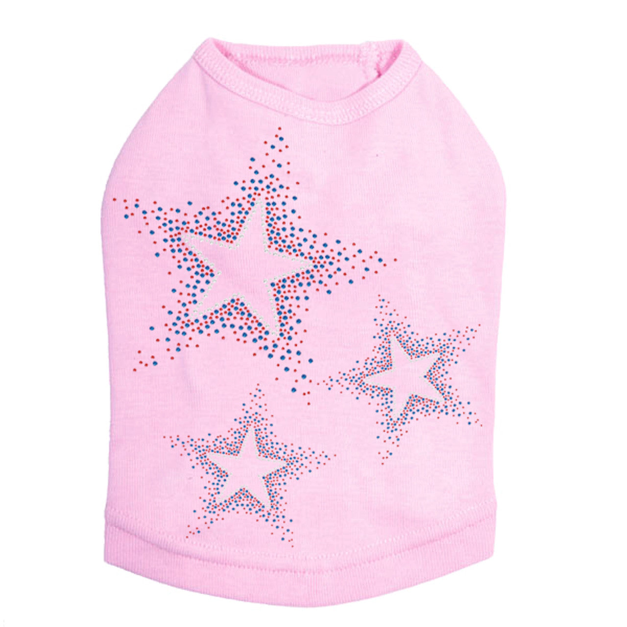 Three Stars (Red & Blue) - Dog Tank