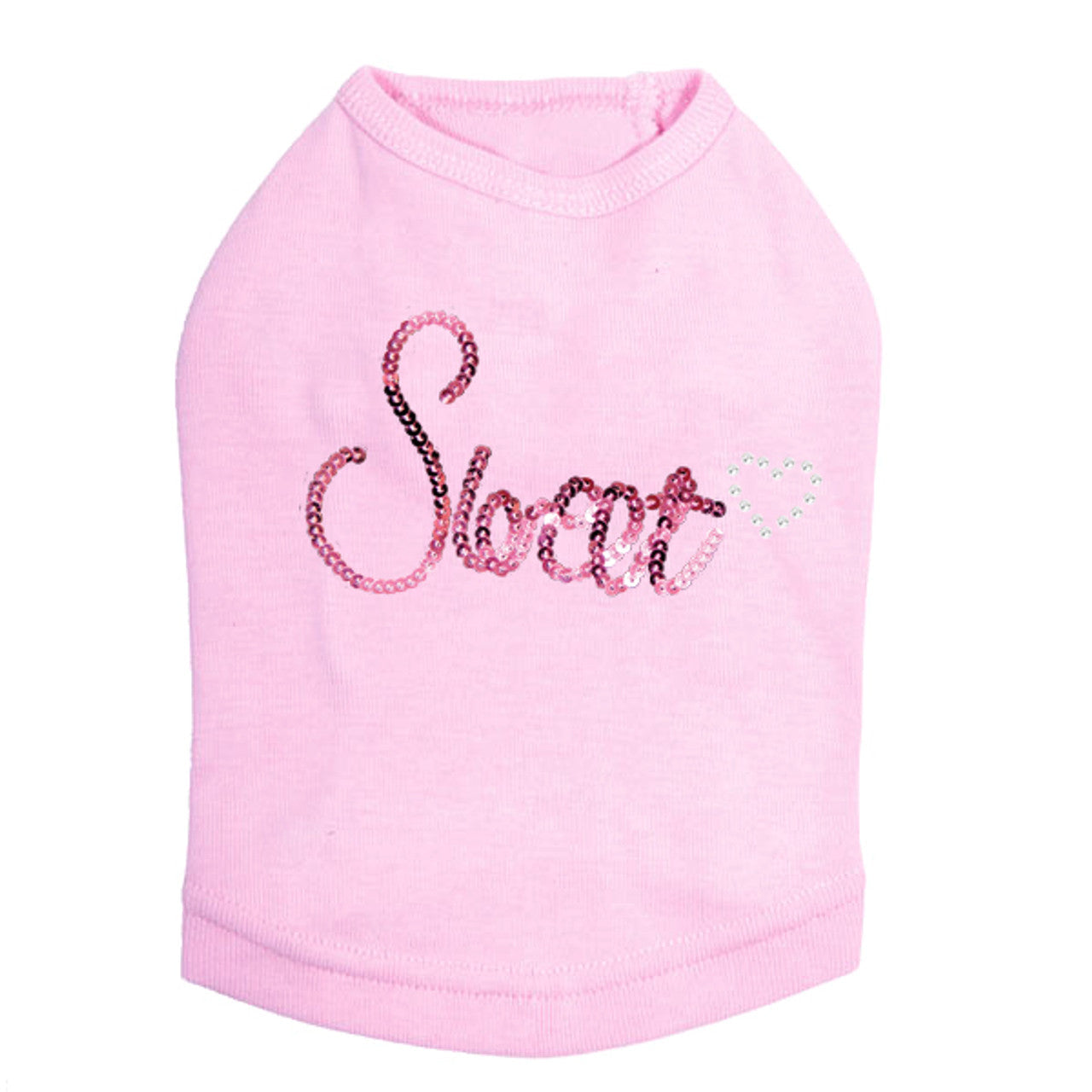 Sweet (Pink Sequins) - Dog Tank