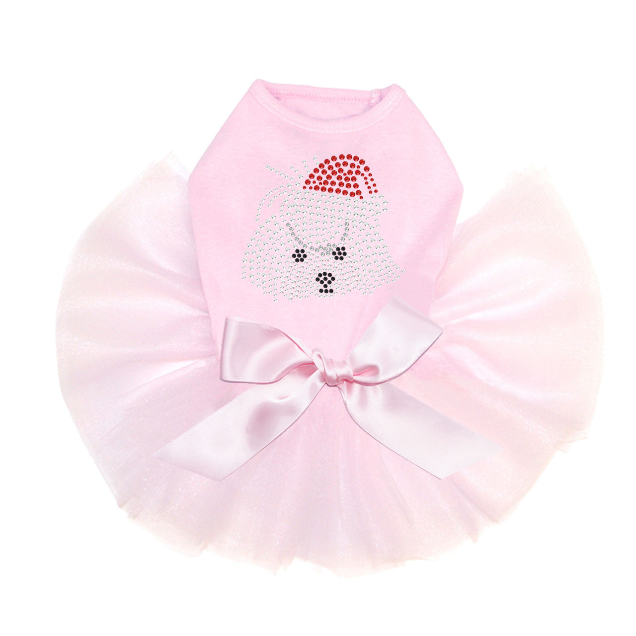 Maltese Face with Santa Hat - Custom Tutu
