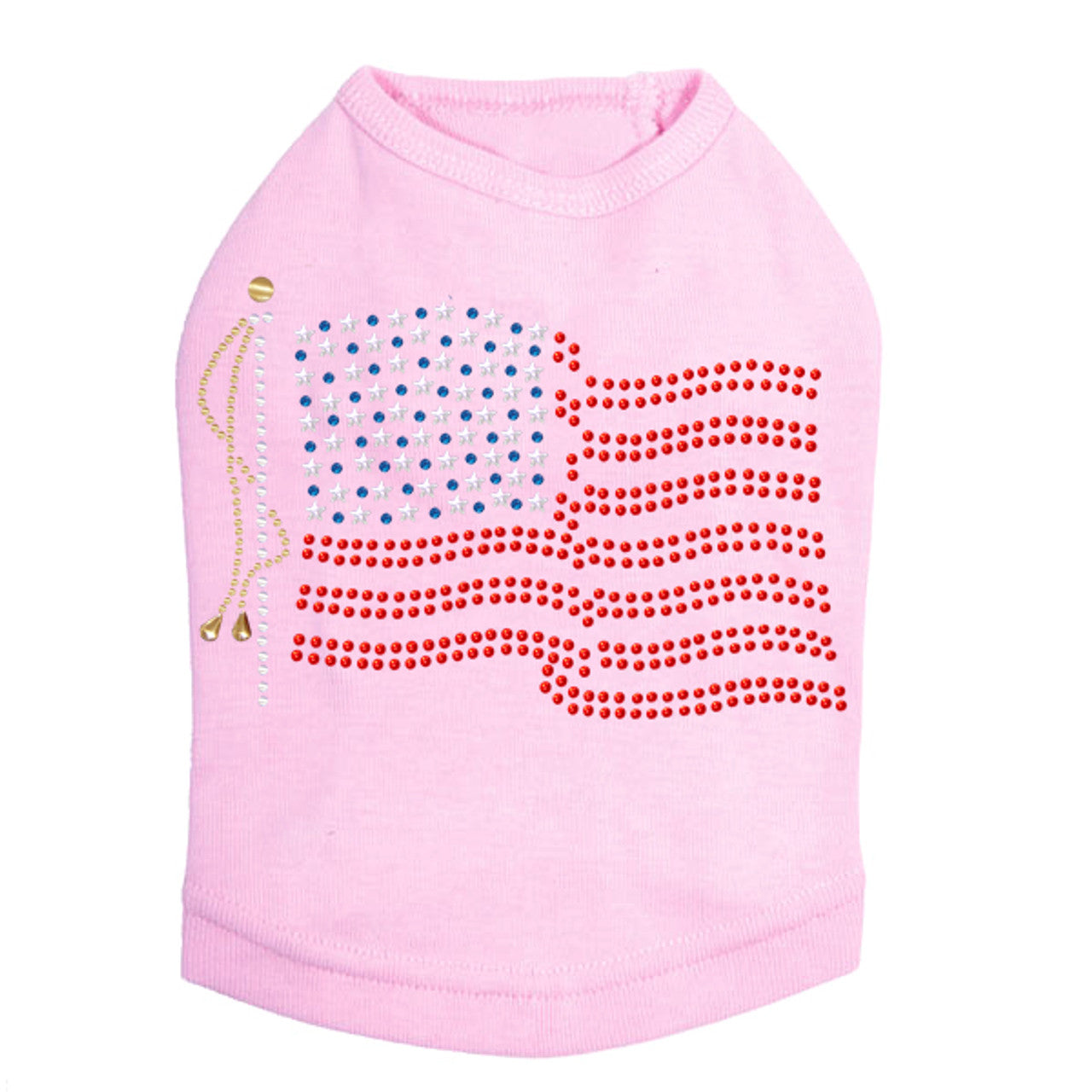 USA Flag - Dog Tank