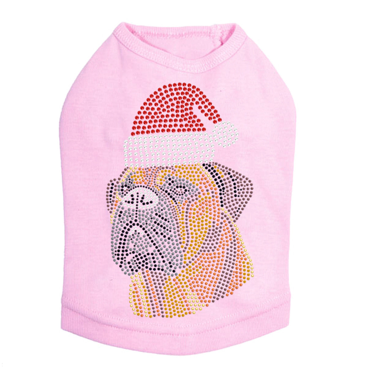 Bullmastiff with Santa Hat - Dog Tank