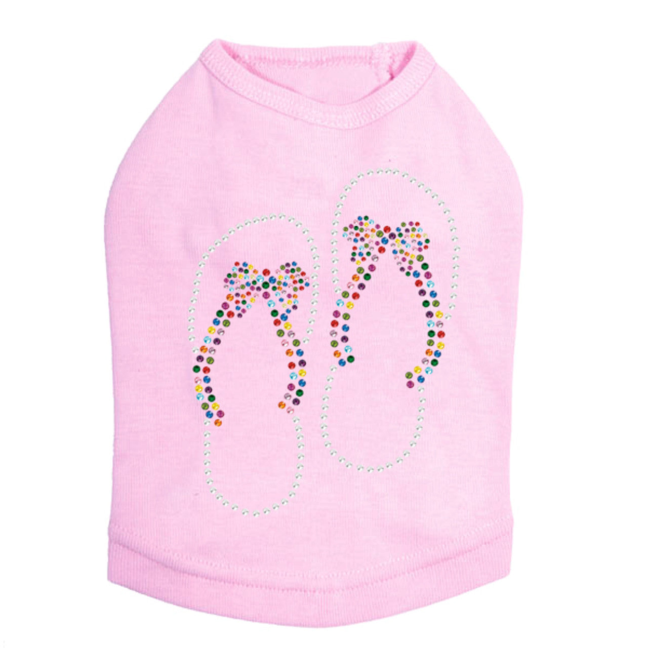 Flip Flops with Bow - Dog Tank