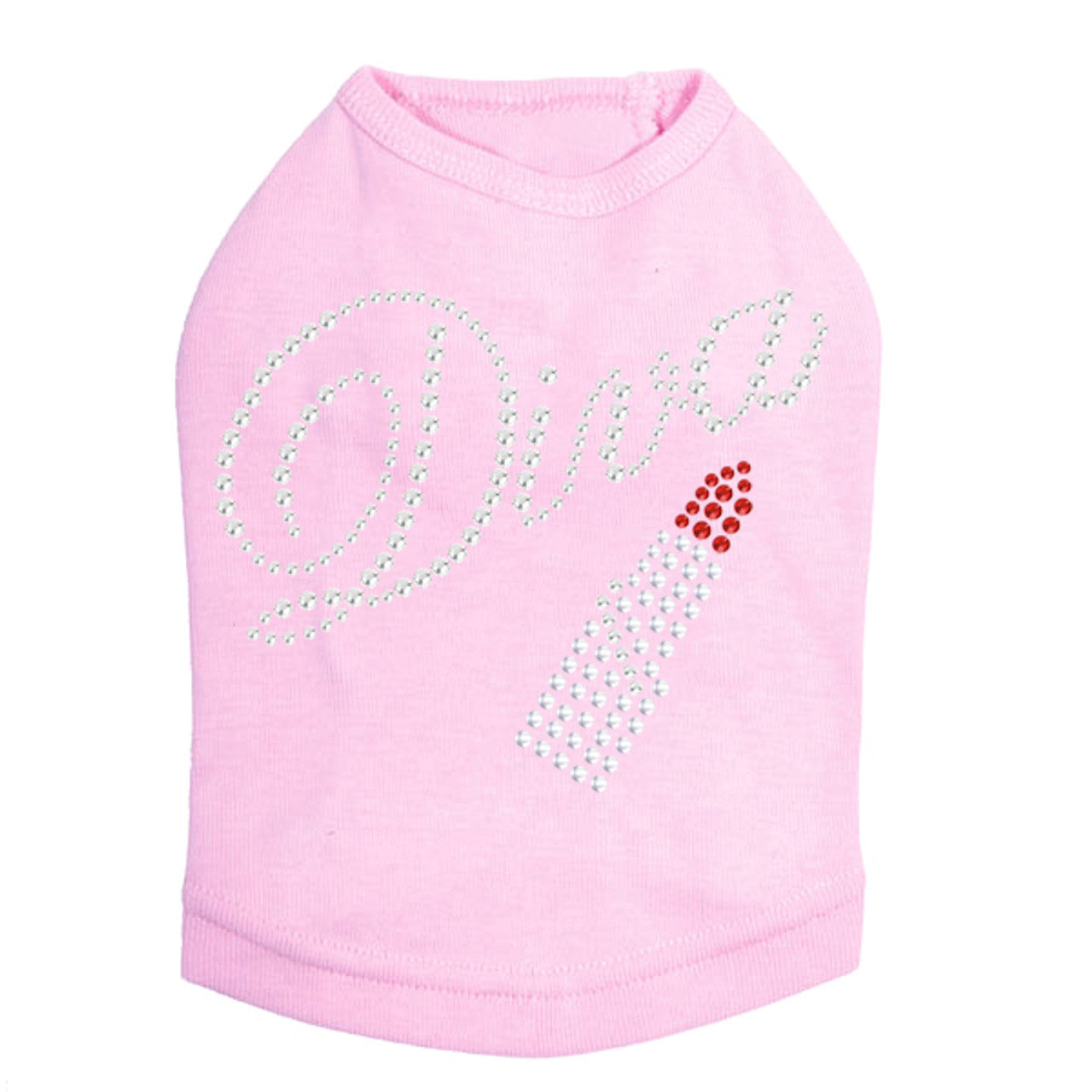 Diva with Red Lipstick - Dog Tank