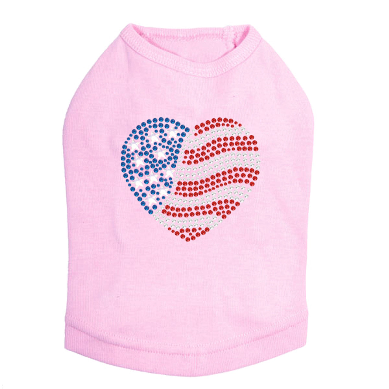 Patriotic Heart 2 - Dog Tank